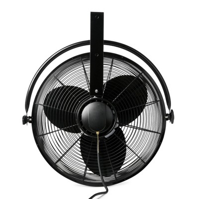 Air King 20-Inch Black Steel Wall Mounted Fan