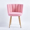 Racxily Modern,Dining Chair (Set of 2)-Short Fur Cover,Comfortable Backrest,Thick Iron Wood Legs|Spacious Seat |for Dining Room/Living Room/Cafe. - 4 of 4