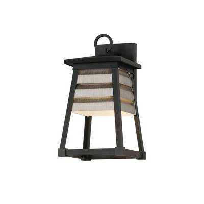 Maxim Lighting Shutters 1 - Light Wall Light in  Weathered Zinc/Black