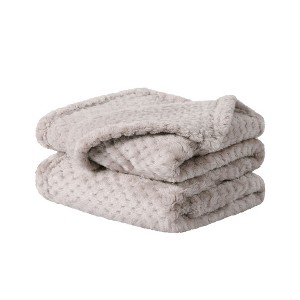 PiccoCasa Soft Warm Flannel Fleece Fuzzy Plush Lightweight Microfiber Bed Blanket - 1 of 4