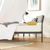 King KERA Metal & Wood Platform Bed Frame with Angled Headboard, Mellow - 4 of 4