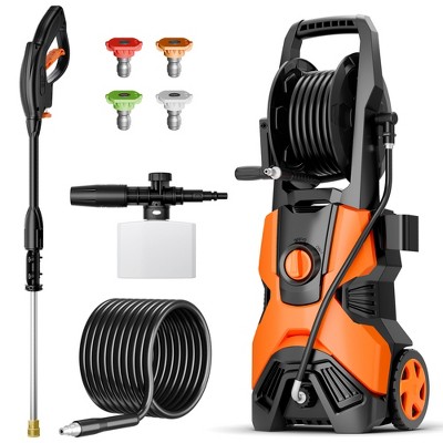 SKONYON 2800 PSI Electric Pressure Washer, 2.4 GPM, 1800W, 5 Nozzles, Foam Cannon, Ergonomic Handle, TSS