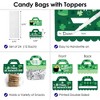 Big Dot of Happiness Shamrock St. Patrick's Day - DIY Saint Paddy's Day Party Clear Goodie Favor Bag Labels - Candy Bags with Toppers - Set of 24 - 3 of 4