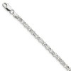 Black Bow Jewelry 4.75mm Sterling Silver Solid Belcher (Rolo) Chain Bracelet - 2 of 4