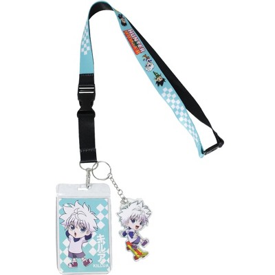 Hunter X Hunter Killua ID Badge Holder Breakaway Lanyard w/ Acrylic Keychain