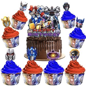 Treasures Gifted Transformers Cake Topper & Transformers Cupcake Toppers Kit - 1 of 1