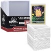 Monster Top Loaders for Trading Cards - 50, 3x4" Clear Hard Plastic Protector w White Border- Compatible w Yugioh, Sports & More - Stocking Stuffer - 4 of 4