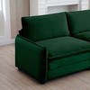 NicBex 150.38 Inch Corduroy 4-Seater Sofa with 2 Arm Pillows and 4 Throw Pillows for Living Room,Apartment,Bedroom - 4 of 4