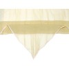 INSPIRE CHIC Women's Pleated Chiffon Contrast Color Trim Semi Sheer Stretchy Gauze Neck Scarves 1Pc - 4 of 4