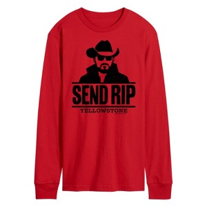 Men's - Yellowstone - Send Rip Long Sleeve Graphic T-Shirt - 1 of 4