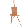 Aghana Digitals Adjustable Solid Beech Wood Easel - 81x121x173 cm, Triangular Structure, 86cm Max - 3 of 4
