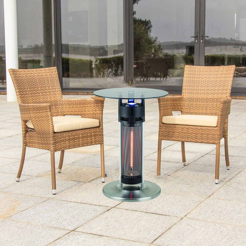 Infrared Electric Bistro Table Outdoor Heater - Black - EnerG+, 4 of 10