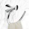 Unique Bargains Towel Ring Hand Towel Holder Hanger for Bathroom Zinc-alloy Shower Caddies 8.3"x3.5"x5.9" Silver 1 Pc - 3 of 4
