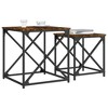 vidaXL Nesting Coffee Tables 2 pcs Smoked Oak Engineered Wood - 4 of 4