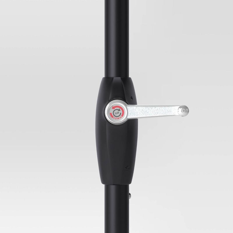 9' Round Outdoor Patio Market Umbrella with Black Pole - Room Essentials™, 6 of 8