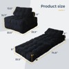 GustoWave Folding Sofa Bed, Convertible Sleeper Chair with Pillow Comfy Mattress with Back Support, Portable Fold Out Chair Bed - 2 of 4