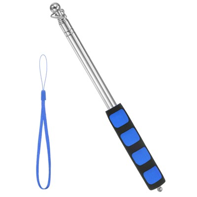 Unique Bargains Stainless Steel Handheld Anti-Slip Grip Flag Pole 1 Pc