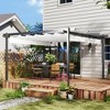Outsunny 13' x 13' Retractable Pergola Canopy, Aluminum Outdoor Pergola for Garden, Patio, Backyard, Deck - 3 of 4