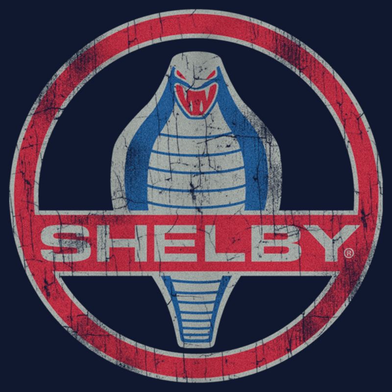 Juniors Womens Shelby Cobra Vintage Logo Cowl Neck Sweatshirt, 2 of 5