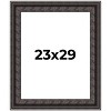 PosterPalooza | 3.5" Wide Ornate Black Picture Frame - UV Acrylic, Foam Board Backing, Hanging Hardware - 2 of 4