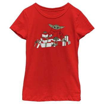 Girl's Star Wars The Mandalorian Christmas The Child Gifts Galore T-Shirt