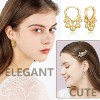 Huggie Earrings for Women 14K Gold Plated Earrings Silver Cute Dangle Earring Huggie Hoop Earrings for Wome Trendy Prom Party Jewelry Gift - 4 of 4