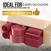 Crown Display 182 Pc Plastic Dinnerware Set: Includes 26 Each of 9''  Plates Disposable, 7'' Dessert Plates, 12oz Cups Napkins & Cutlery - 3 of 4