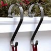 Haute Decor 2ct Brushed Nickel Christmas Stocking Holder - 3 of 3