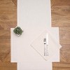 C&F Home Hemstitch Solid Natural 100% Cotton Cloth Table Runner 14" x 72" - 3 of 4