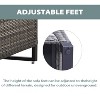 POCASSY 9 Piece Patio Furniture Set, Sectional Outdoor Conversation Set with L-Shape Sectional Sofa, Patio Couch, and Wicker Patio Chairs - 3 of 4