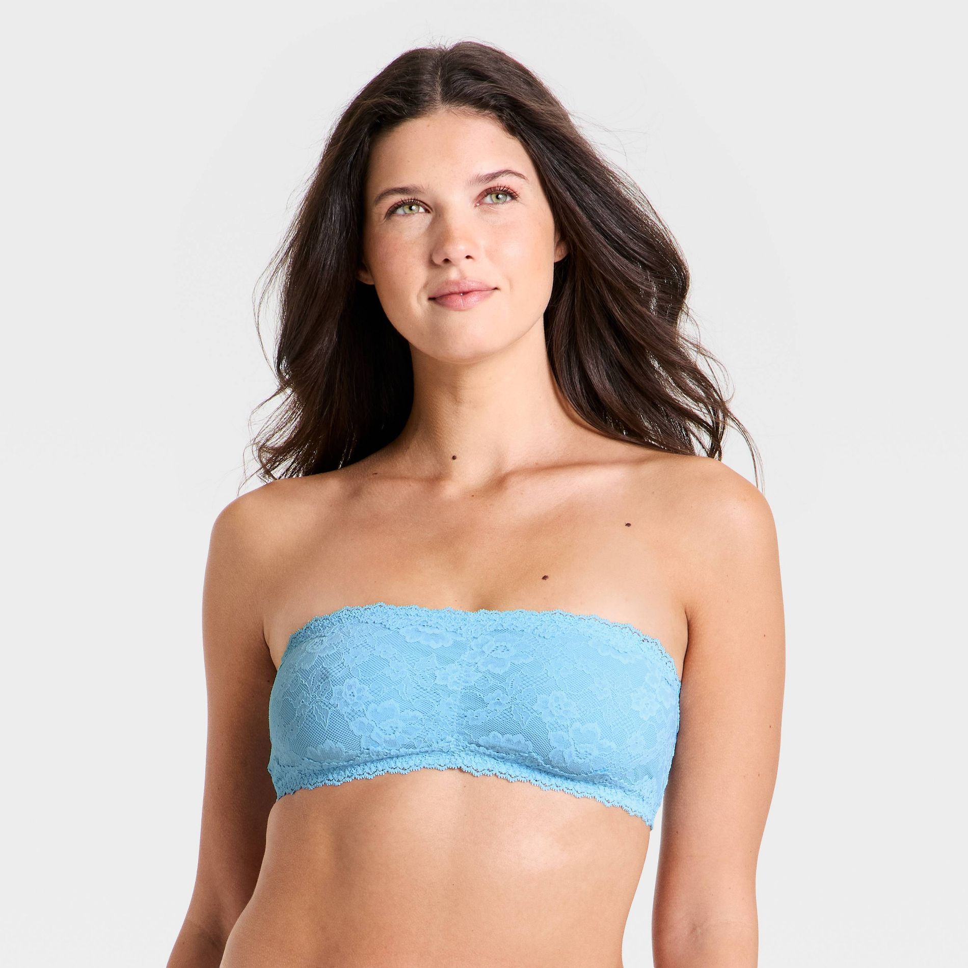 Women's Lace Bandeau - Wild Fable™ Light Blue XL