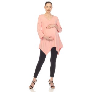 Maternity Empire Cut V-Neck Tunic Top - 1 of 3