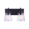 Craftmade Lighting Elsa 2 - Light Vanity in  Flat Black - 2 of 4