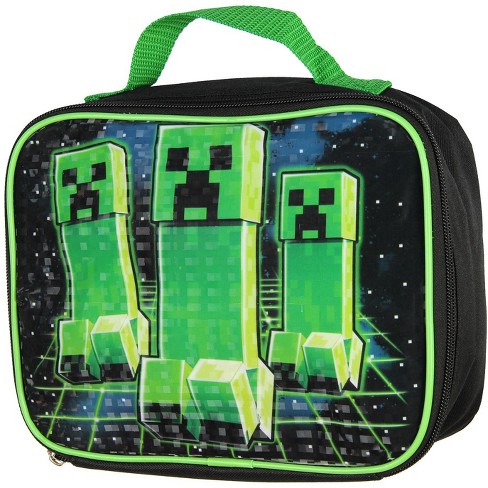 Thermos Kids Insulated Dual Compartment Lunch Bag, Minecraft 
