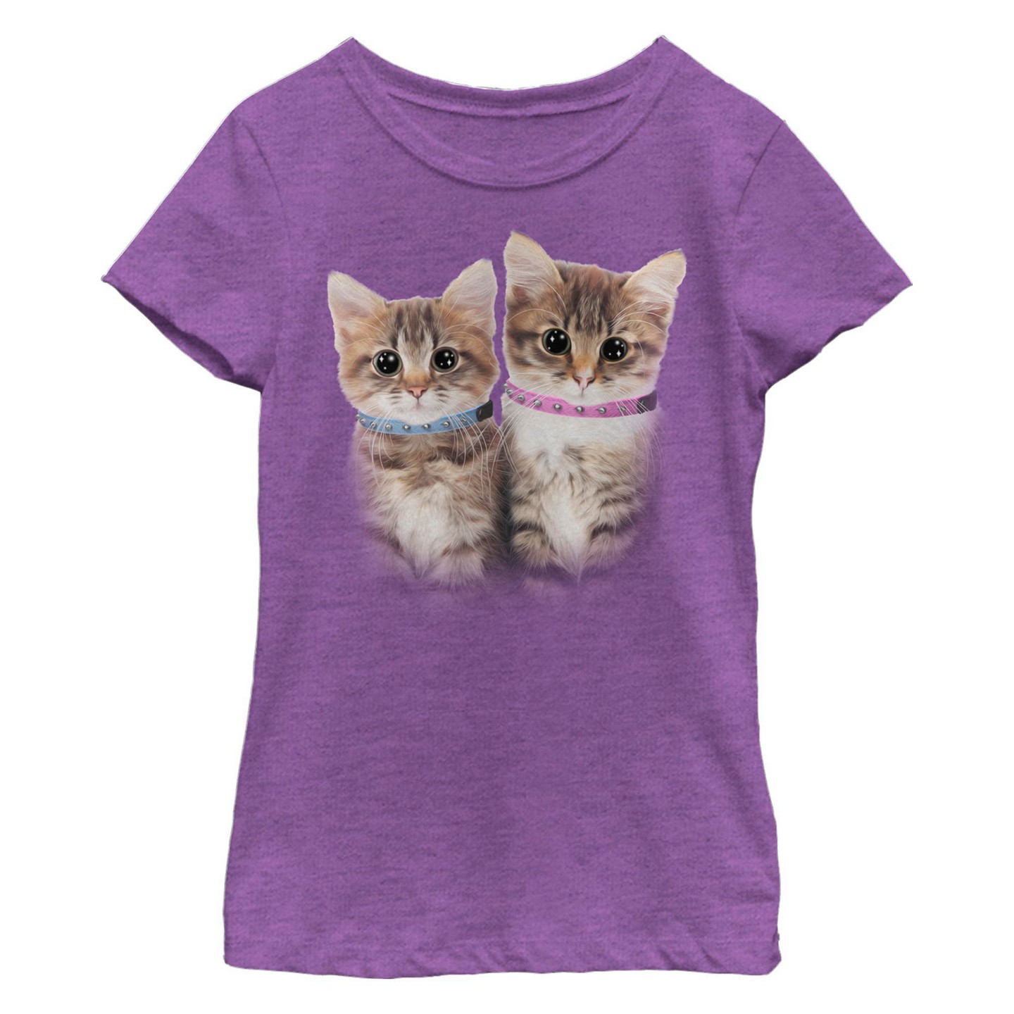 Детская футболка LOST GODS Girl's Cute Kittens T-Shirt - Purple Berry - X Large, цвет: Фиолетовый — фото 1