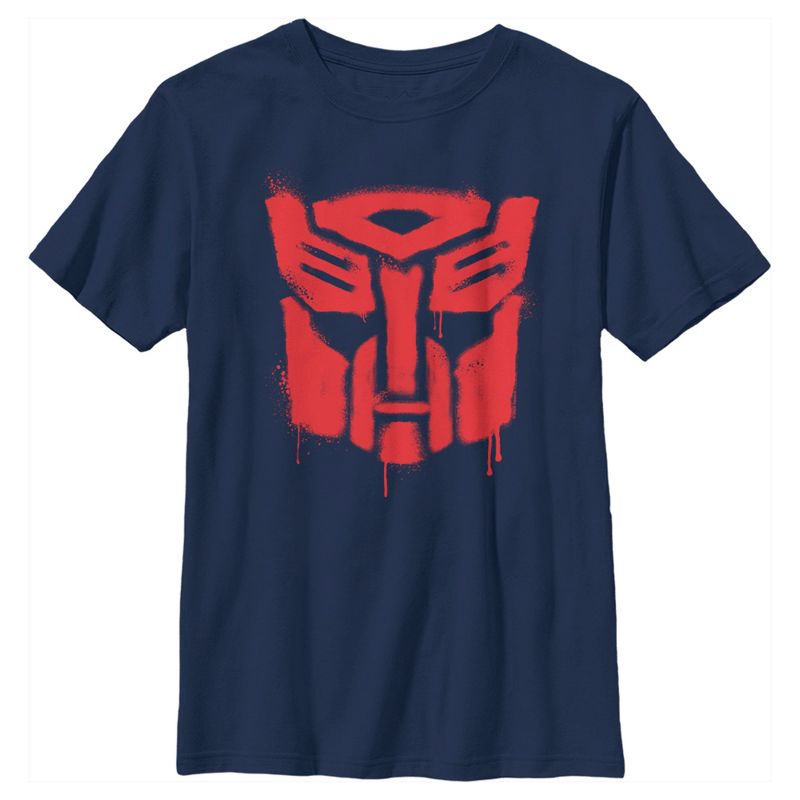 Boy's Transformers Autobots Graffiti Logo T-Shirt, 1 of 5