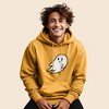 Dalix Giant Ghost Embroidered Hoodie Soft Fleece Hood Sweatshirt Mens - 2 of 4