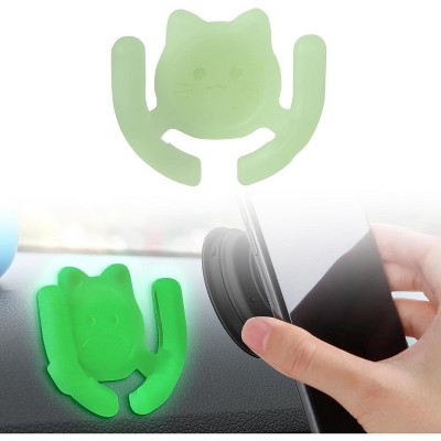 TruAIR Cat Design PopSocket Car Mount with Strong Adhesive Base
