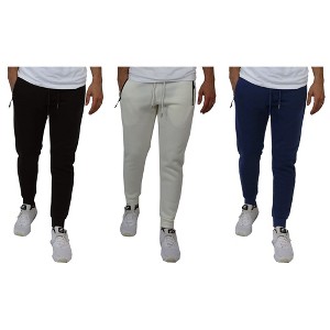 Galaxy Pro Star Men's Slim Fit Fleece Lined Joggers-3 Pack - 1 of 3