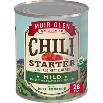 Muir Glen Chili Starter Mild Diced Tomatoes with Bell Peppers 28oz