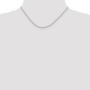 Black Bow Jewelry 1mm 14k White Gold Solid Square Wheat Chain Necklace - 2 of 4