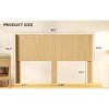 GDFStudio Eureka Modern Farmhouse Wall Mounted Fluted Wood Headboard with Wingback Design - 3 of 4