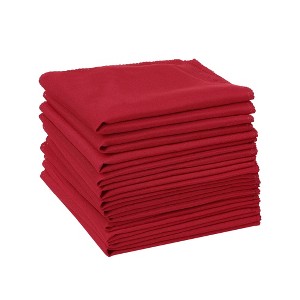 Unique Bargains Party Wedding Restaurant Cocktail Banquet Sateen Napkins 12 x 12 Inches 12 Pcs - 1 of 4