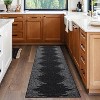 Living Room Rug Washable Bedroom Rugs Neutral Area Rug for Nursery Geometric Striped Carpet Non Slip Stain Resistant Farmhouse Floor Cover White Rug - 3 of 4