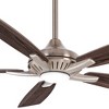 52" Minka Aire Modern Indoor Ceiling Fan with LED Light Remote Control Brushed Nickel for Living Room Kitchen Bedroom Family Home - 3 of 4
