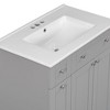 NicBex 30" Bathroom Vanity with Sink, Bathroom Cabinet Storage with 1 Double-tier Deep Drawers and 2 Cabinet Doors with Shelf for Bathroom, Gray - 3 of 4
