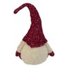 Northlight Chubby Smiling Gnome Plush Christmas Figure - 17" - Ivory and Red - 4 of 4