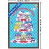 Trends International Hello Kitty and Friends: 25 Sweet Cupcakes - Group Framed Wall Poster Prints - 3 of 4