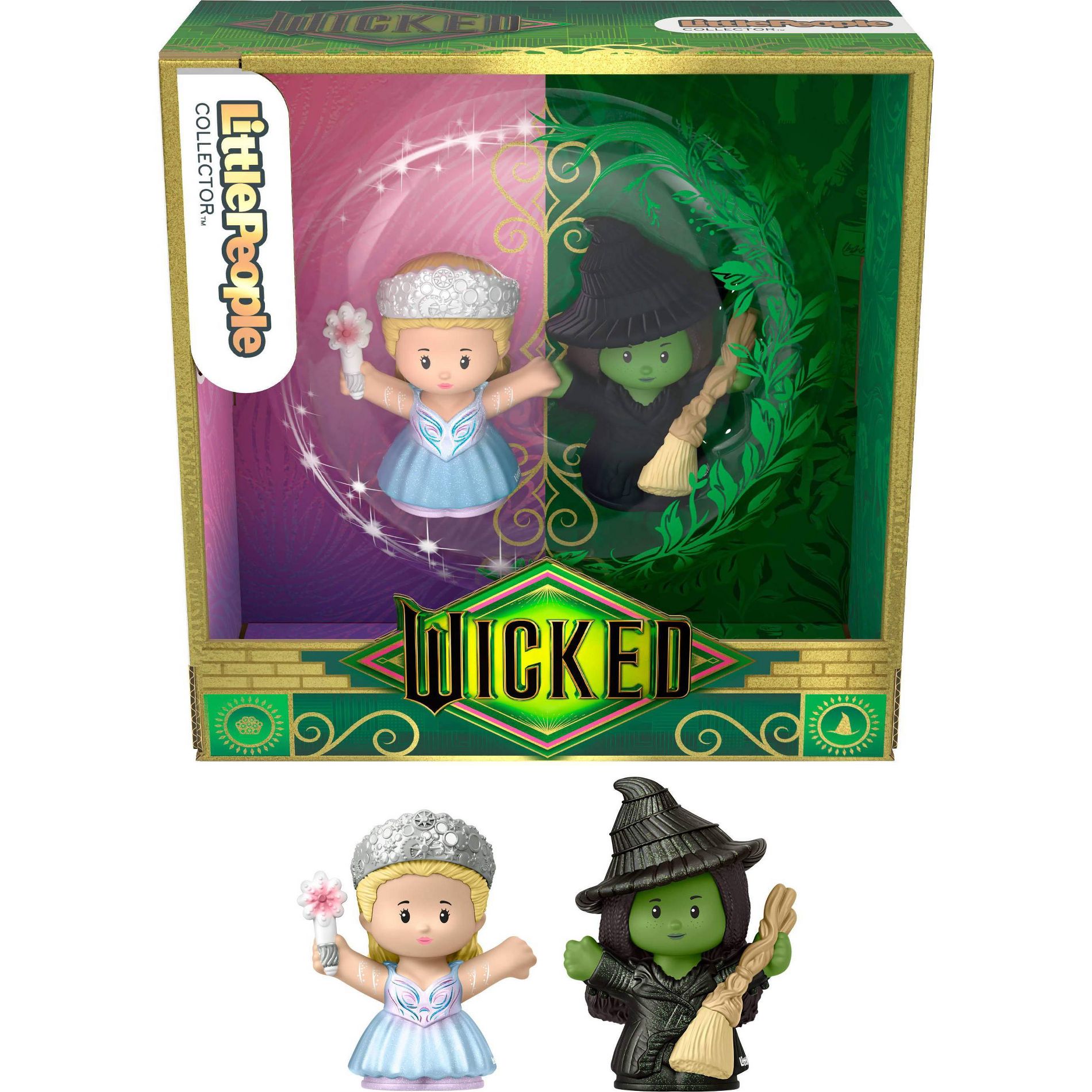 Little People Glinda & Elphaba Wicked: For Good Collector Figure Set - 2pk