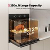 24 in. Built-In Single Natural Gas Wall Oven with Convection, Black - 3 of 4